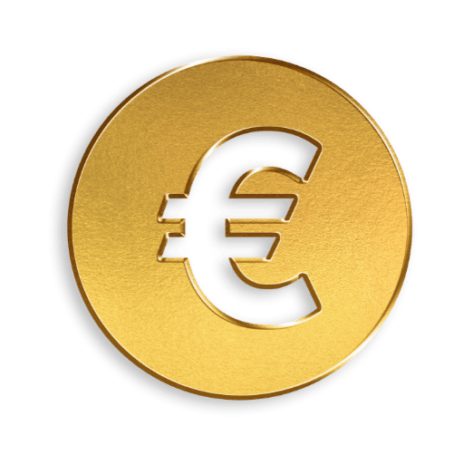 Simbol euro icon consultanță fonduri europene StartUp Nation pentru antreprenori