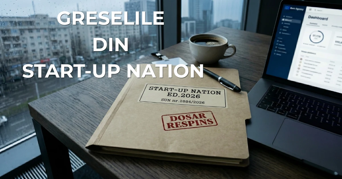 Read more about the article Greselile care iti blocheaza dosarul Start-Up Nation 2026: de la eligibilitate la planul de afaceri